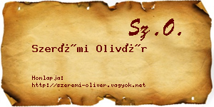 Szerémi Olivér névjegykártya